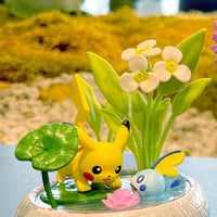 Pokémon - Figurine - Pikachu & Larméléon - Pocket Bonsai Vol.3