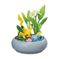 Pokémon - Figurine - Pikachu & Larméléon - Pocket Bonsai Vol.3