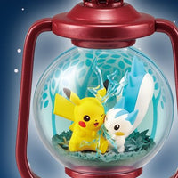 Pokémon - Figurine - Pikachu & Pachirisu - Lantern Diorama - Re-Ment