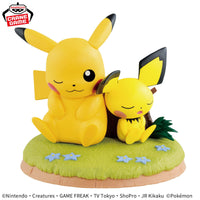 Pokémon - Figurine - Pikachu & Pichu - Relaxing Time