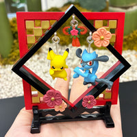 Pokémon - Figurine - Pikachu & Riolu - Funwari Yurarin