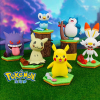 Pokémon - Figurines Animées à Remontoir - Lot de 6