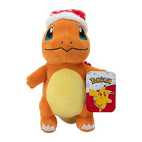 Pokémon peluche Salamèche Bonnet de Noël 20 cm, Produits dérivés