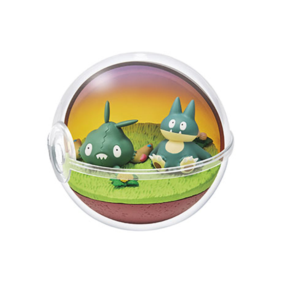 Pokémon - Figurine Miamiasme & Goinfrex - Relaxing Moment - Terrarium Collection