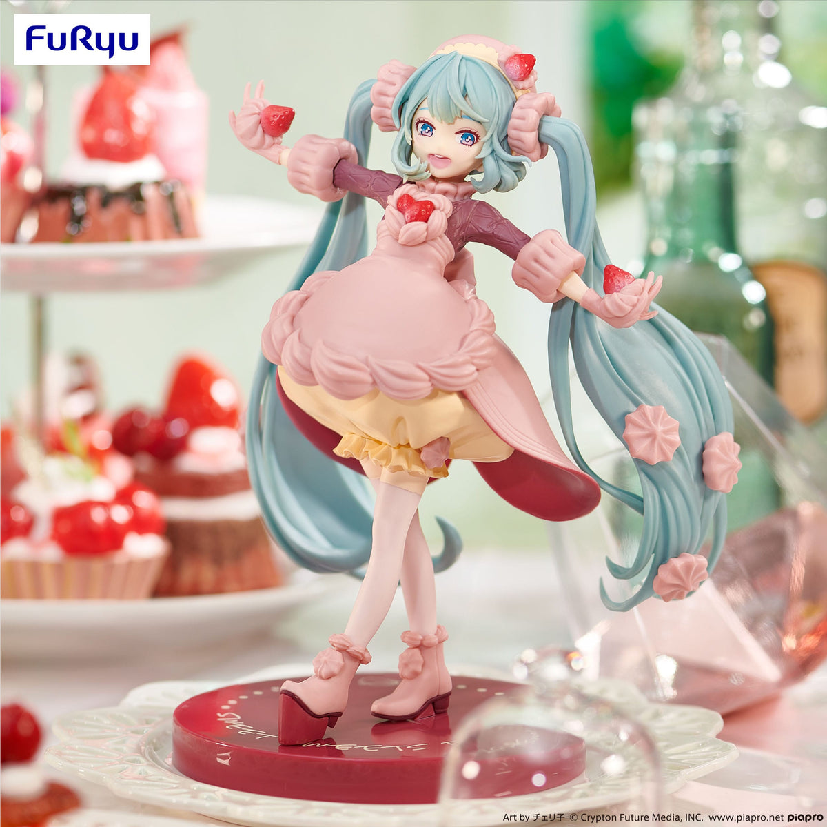 HATSUNE MIKU - Figurine Hatsune Miku - Strawberry Chocolate Shortcake - FURYU