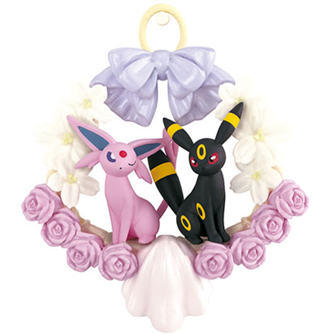 Pokémon - Collection Wreath - Figurine - Mentali & Noctali - RE-MENT