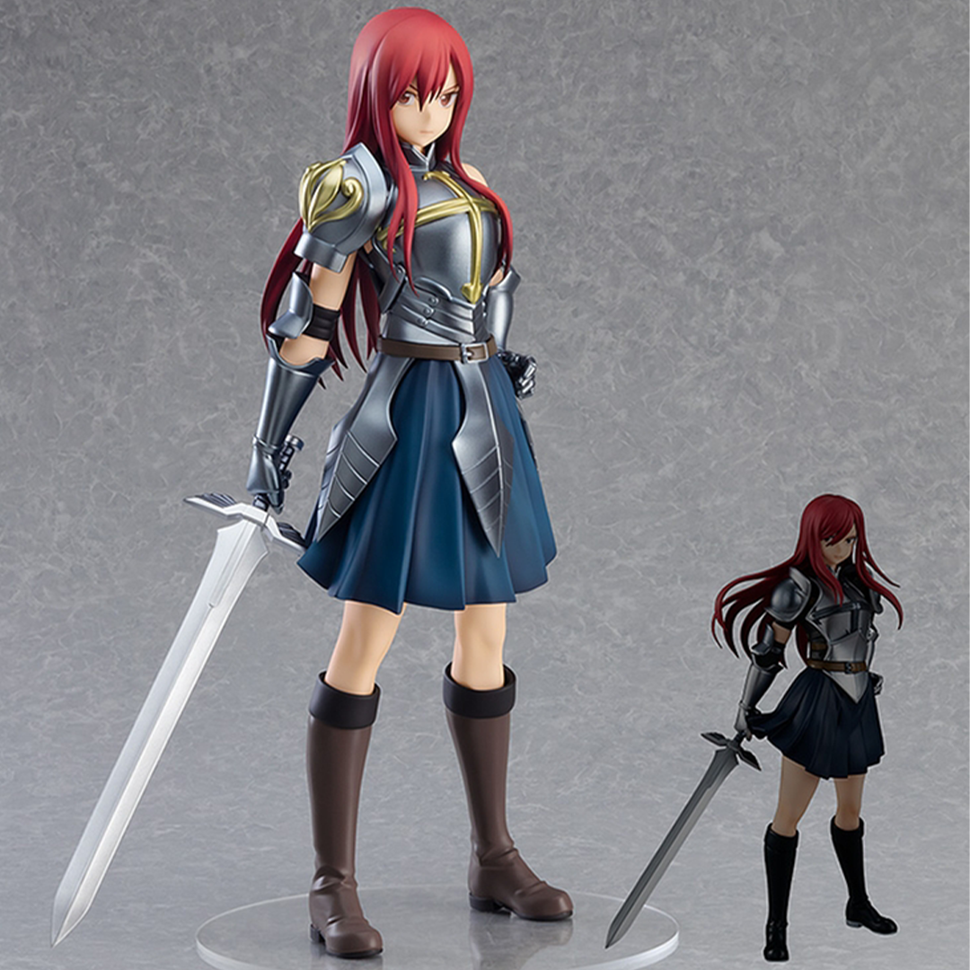 Figura De Acción De Erza Scarlet (Fairy Tail) - 17 Cm, Versión Doble Espada, De PVC Para Coleccionistas