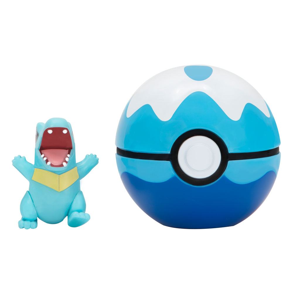 Pokémon - Figurine Kaiminus & Scuba Ball - 6 cm - Clip'n'Go