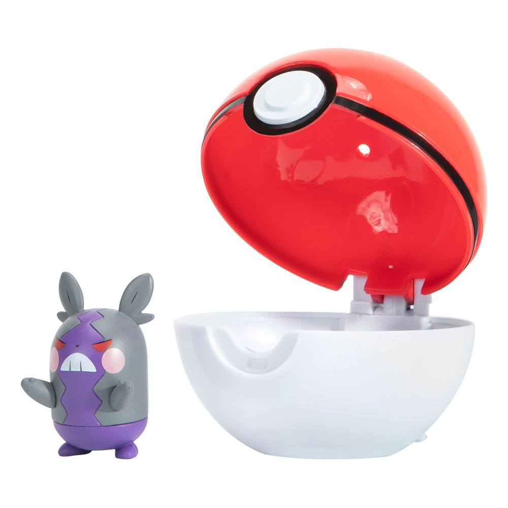 Pokémon - Figurine Morpeko & Poké Ball - 6 cm - Clip'n'Go