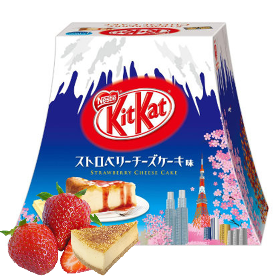 Kit Kat Mini - Cheese Cake à la Fraise - Mont Fuji - Nestlé