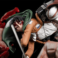 L'Attaque Des Titans - Résine - Livai vs Titan Bestial - 45cm - KITSUNE STATUE