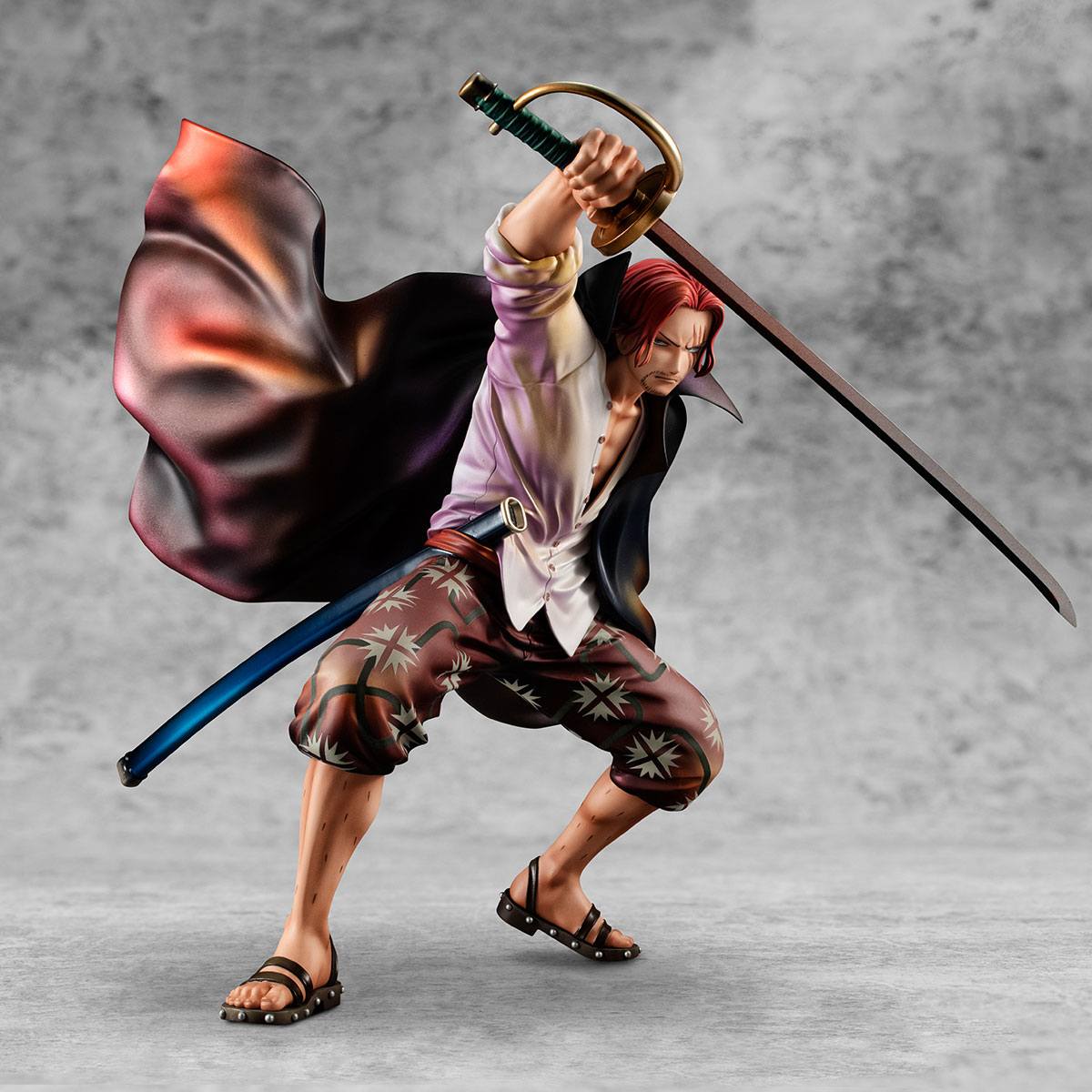 ONE PIECE - Figurine Shanks - Playback Memories Red-haired Shanks P.O.P.- MEGAHOUSE