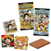 One Piece - Gaufrette + Sticker à collectionner - Large Pirate Seal Wafer Log.3