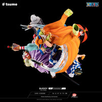 ONE PIECE - Résine - Statue Baggy Le Clown - 1/4 HQS Dioramax - Tsume Art