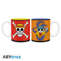 One Piece - Set 2 mugs à espresso - Luffy & Nami Skull - Abystyle