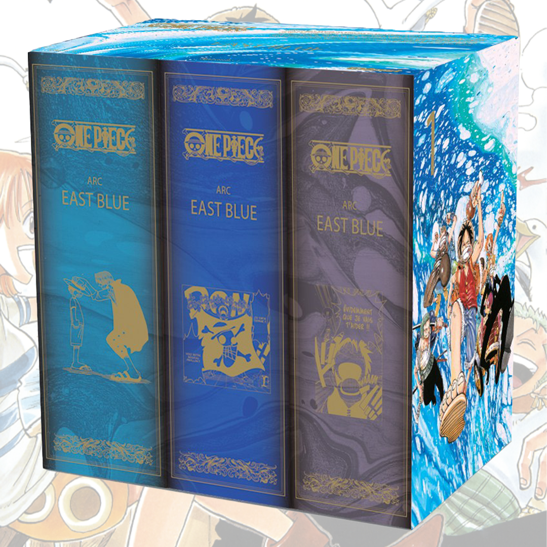 One Piece - Coffret vide East Blue (Tomes 01 à 12): Coffret vide Arc East  Blue pouvant accueillir les tomes 1 à 12