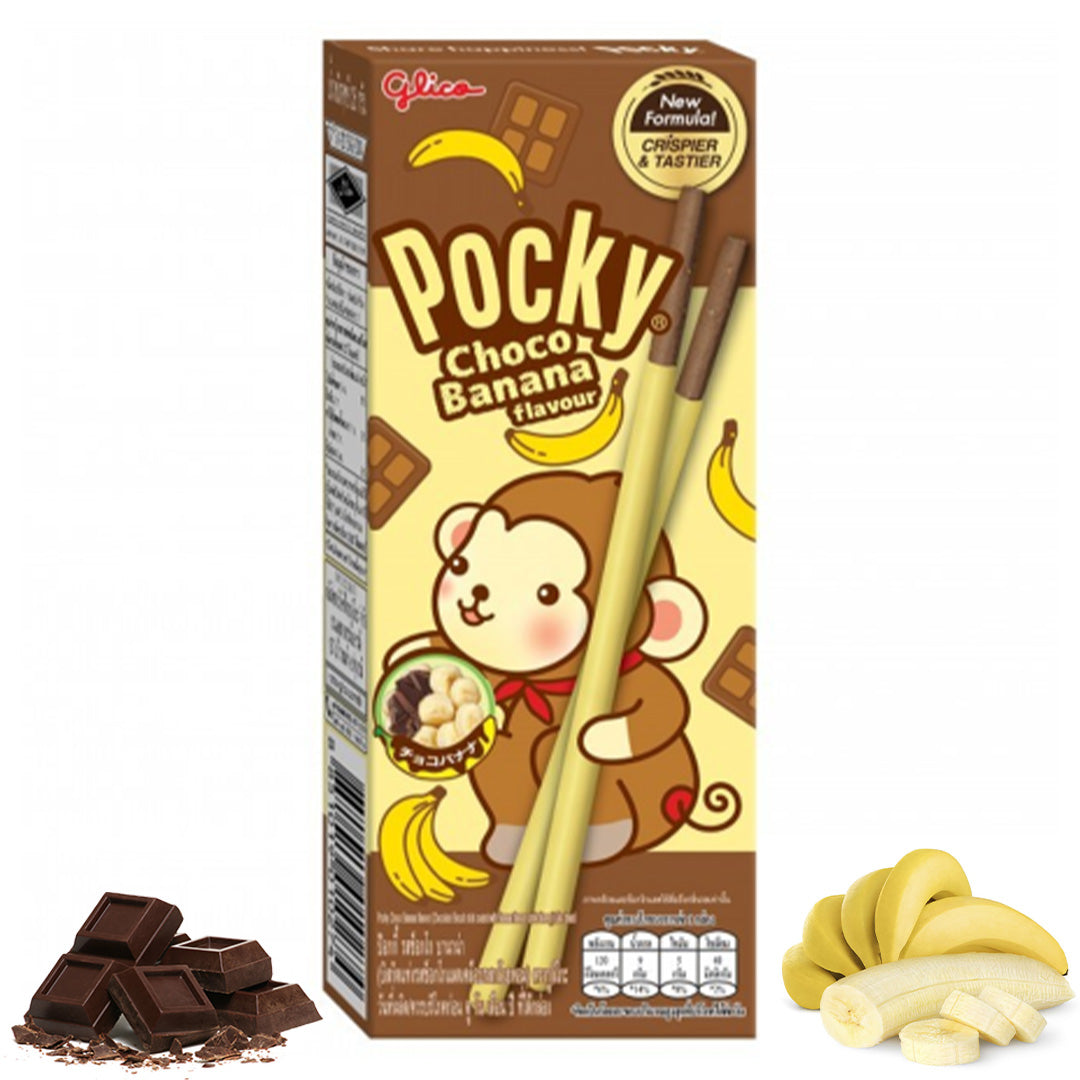 Pocky - Biscuits Extra Fins - Banane Chocolat