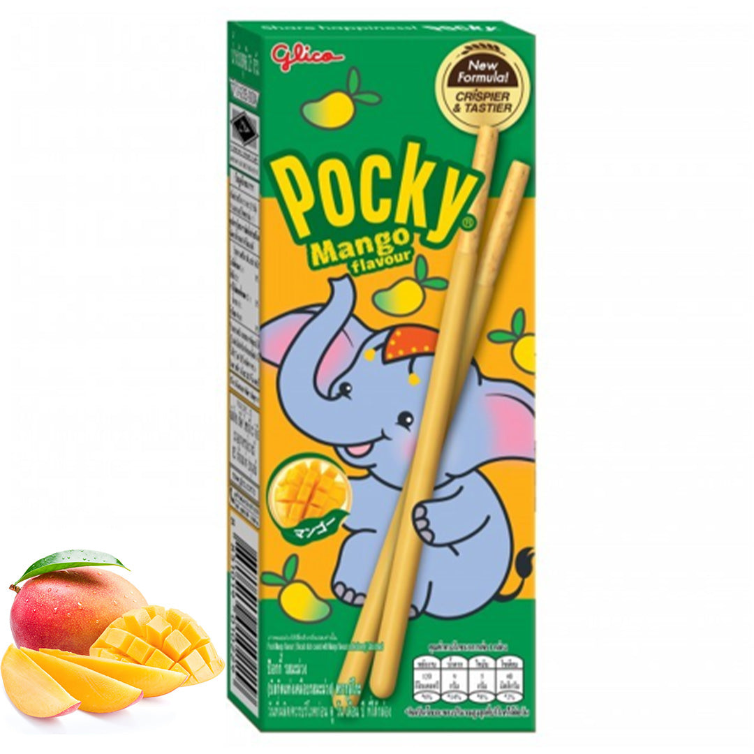 Pocky - Biscuits Extra Fins - Mangue