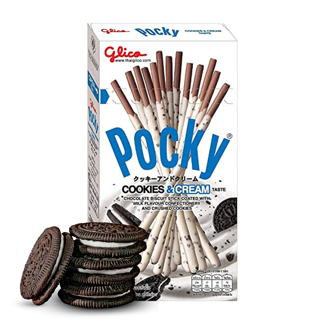 Pocky - Biscuits Extra Fins - Cookie and Cream