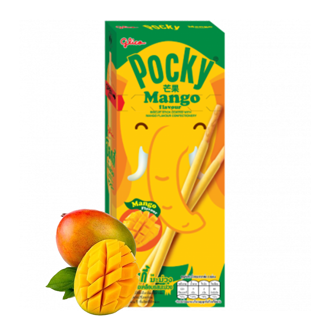 Pocky - Biscuits Extra Fins - Mangue