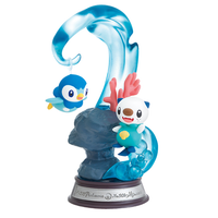 Pokémon - Figurine Tiplouf & Moustillon - Swing Vignette Collection 2 - RE-MENT