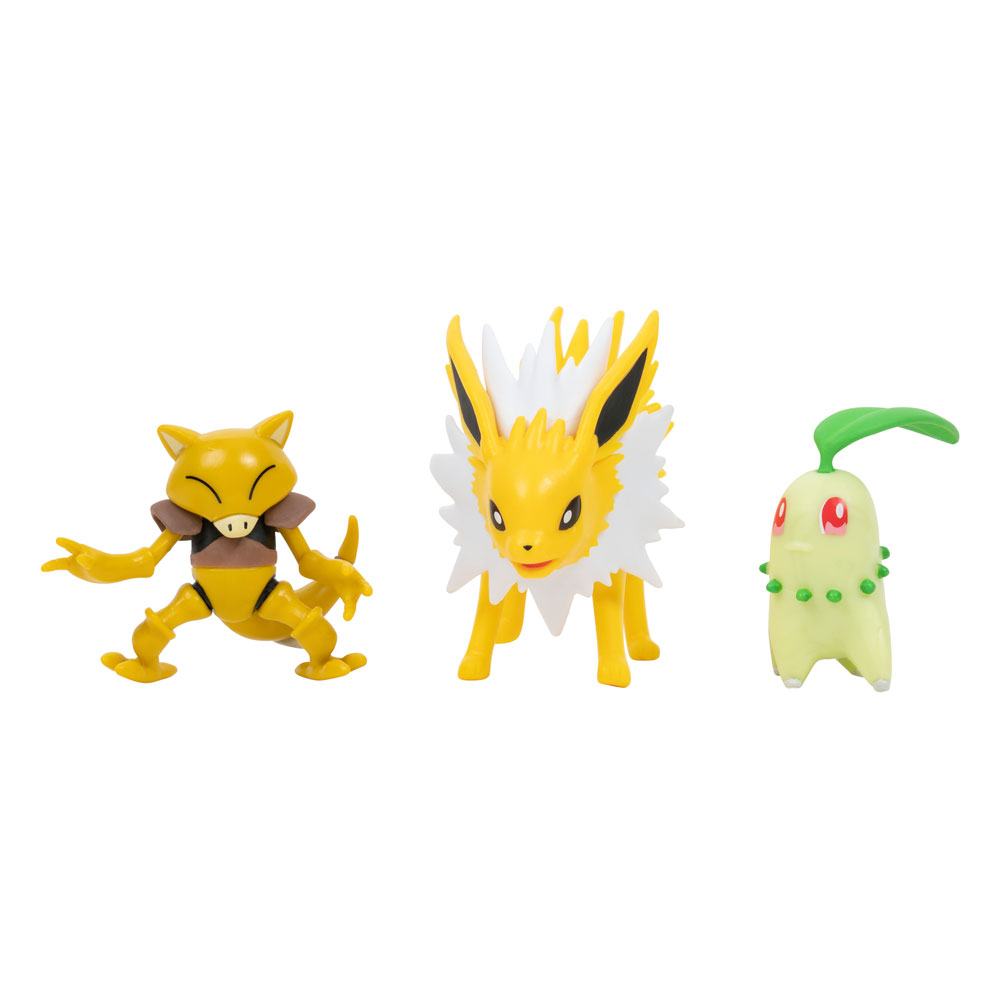 Pokémon - Assortiment de Figurines - Abra, Voltali & Germignon - 5 cm
