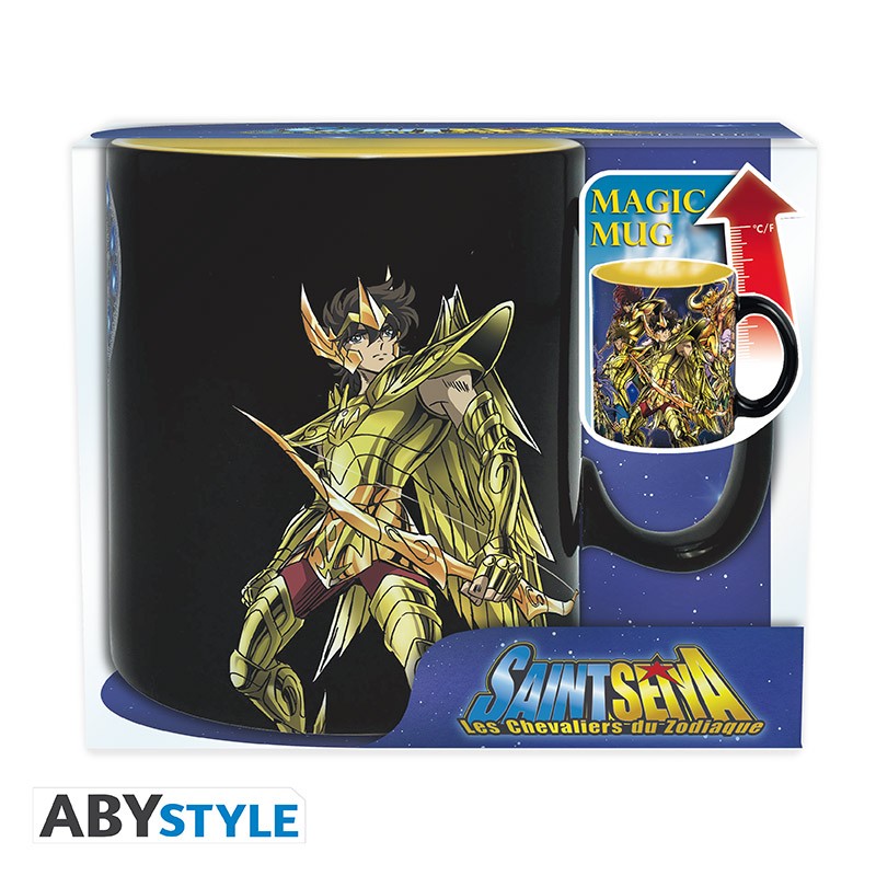 Tasse à Café Manga Saint Seiya - Les Chevaliers Du Zodiaque - 325 Ml En Céramique Blanche - Neuf