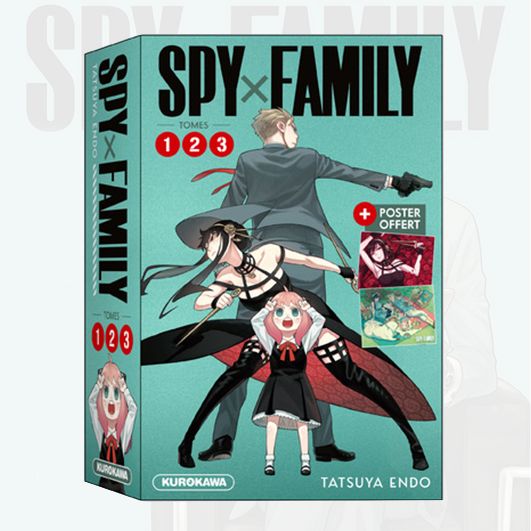 Spy x Family - Coffret Tome 01, 02, 03 + Poster